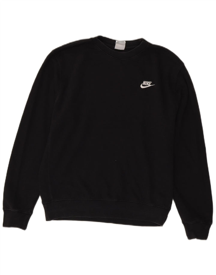 Nike Herren Sweatshirt Pullover Small Schwarz Baumwolle