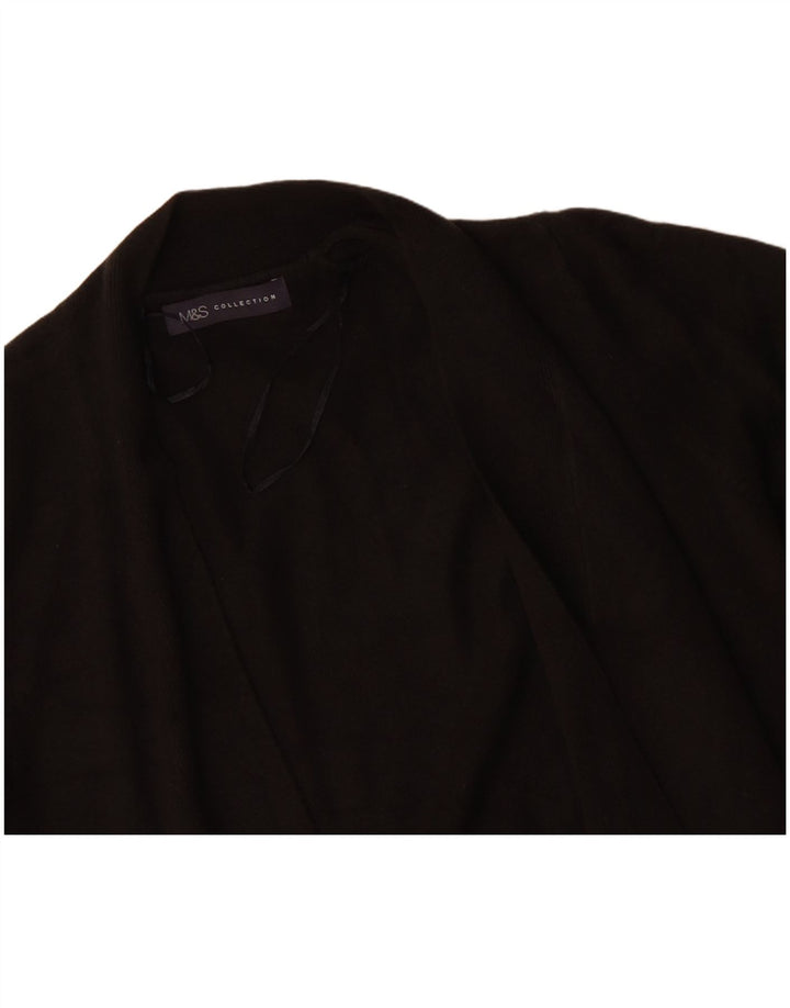 Marks & SPENCER Offener Damen-Cardigan, Gr. 14, Mittelschwarz, Acryl