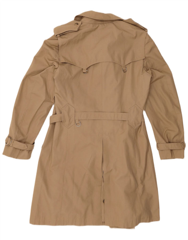 Vintage Damen Trenchcoat UK 12 Medium Beige Synthetik