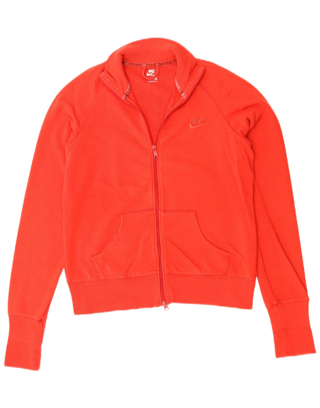 NIKE Damen-Trainingsanzug-Top-Jacke, UK 16, große rote Baumwolle