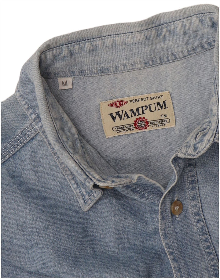 Wampum Herren Jeanshemd Mittelblau