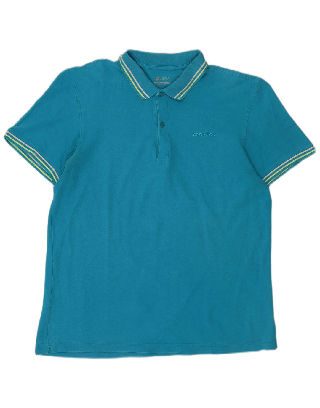 Lotto Herren Poloshirt 3XL Blau Baumwolle