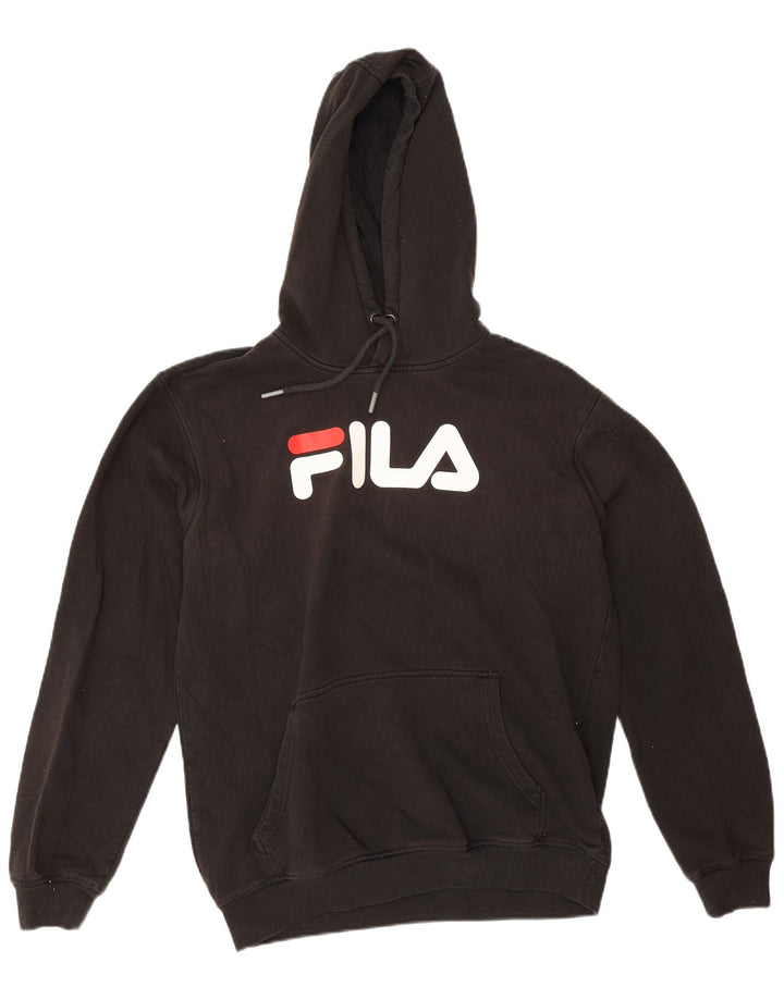 Fila Herren-Kapuzenpullover mit Grafik, mittelschwarze Baumwolle