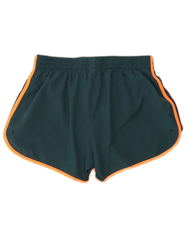 Adidas Damen Aeroready Sport Shorts UK 14 Large Grün Polyester