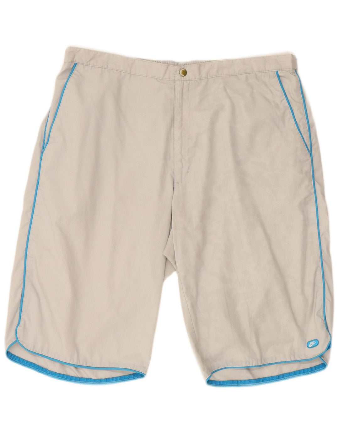 NIKE Mens Chino Shorts UK 40/42 2XL W38 White Polyester