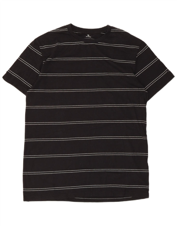 Rip Curl Herren-T-Shirt mit Standard-Passform, mittelschwarz, gestreift, Baumwolle
