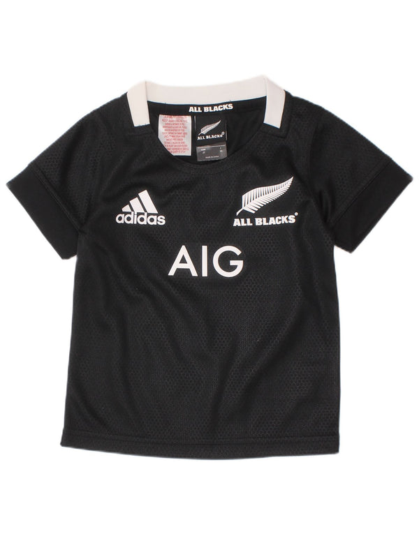 ADIDAS Baby Jungen Neuseeland Grafik T-Shirt Top 18-24 Monate Schwarz