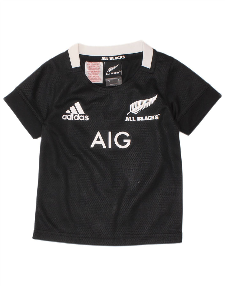 ADIDAS Baby Jungen Neuseeland Grafik T-Shirt Top 18-24 Monate Schwarz