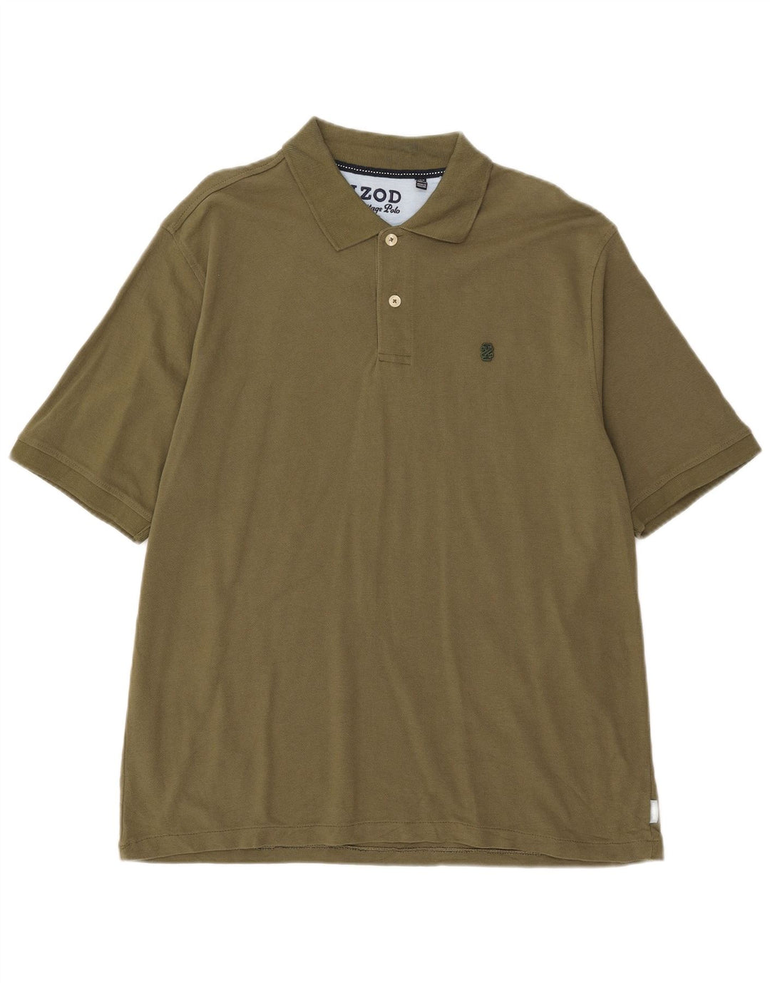 Izod Herren Heritage Poloshirt, groß, Khaki, Baumwolle