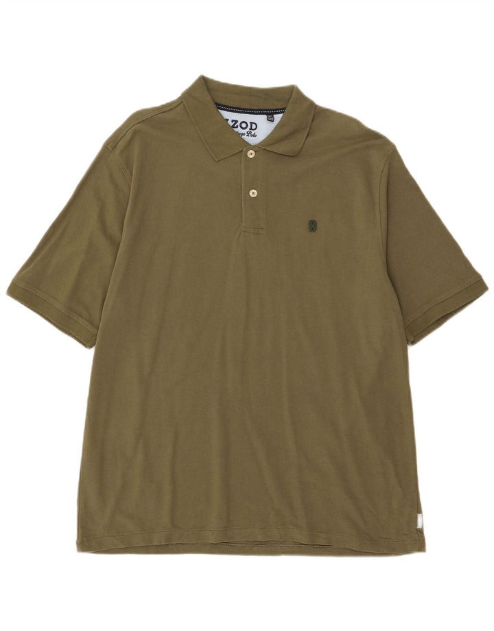 Izod Herren Heritage Poloshirt, groß, Khaki, Baumwolle
