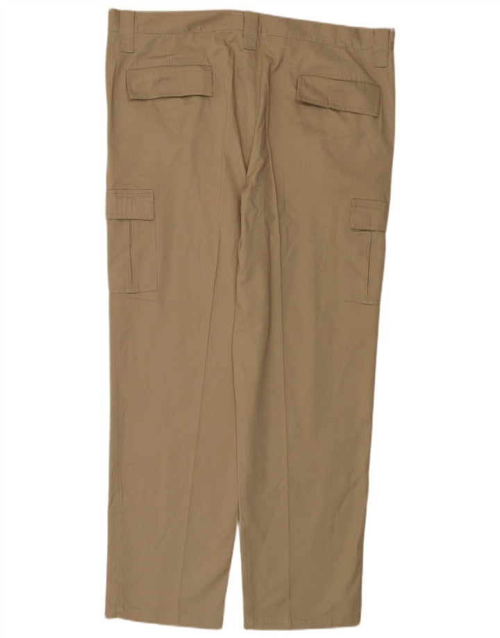 VINTAGE Gerade Herren-Cargohose W42 L31 Beige Polyester