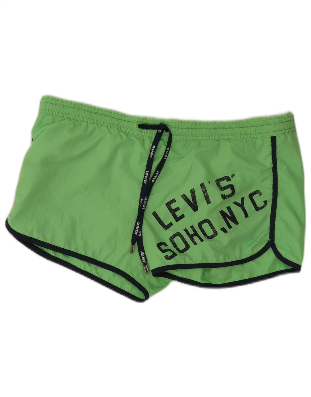 Levi's Herren-Badeshorts mit Grafik, groß, grünes Polyester