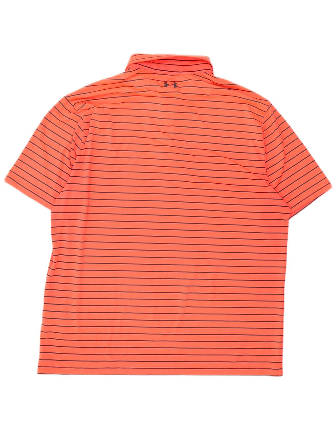 Under Armour Herren Poloshirt XL Orange gestreift Polyester