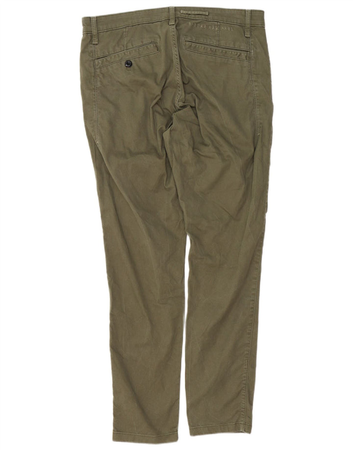 G-STAR Herren Slim Fit Chinohose W34 L30 Khaki Baumwolle