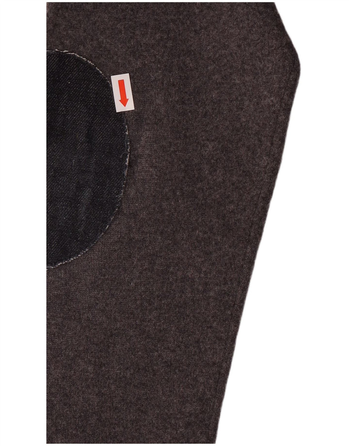 GANT Jungen-Cardigan-Pullover, 13–14 Jahre, XL, graue Lammwolle