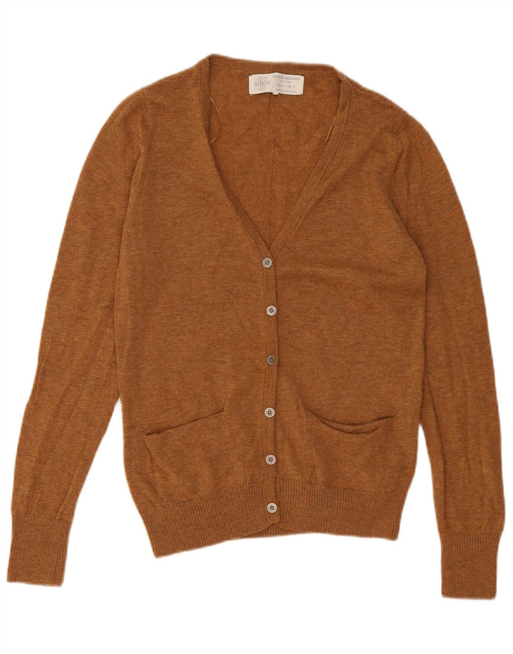 South Coast Damen-Cardigan-Pullover UK 8 Small Beige Wolle