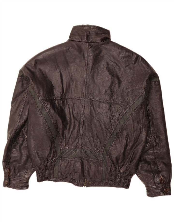 Vintage Herren Lederjacke UK 38 Mittelschwarzes Leder