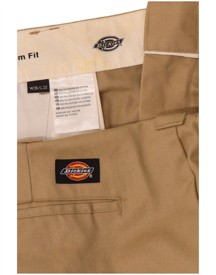 Dickies Herren Slim Fit Chinohose W36 L32 Beige Polyester
