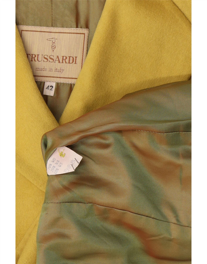 Trussardi Damen Blazerjacke mit 3/4-Ärmeln IT 42 Mittelgelb