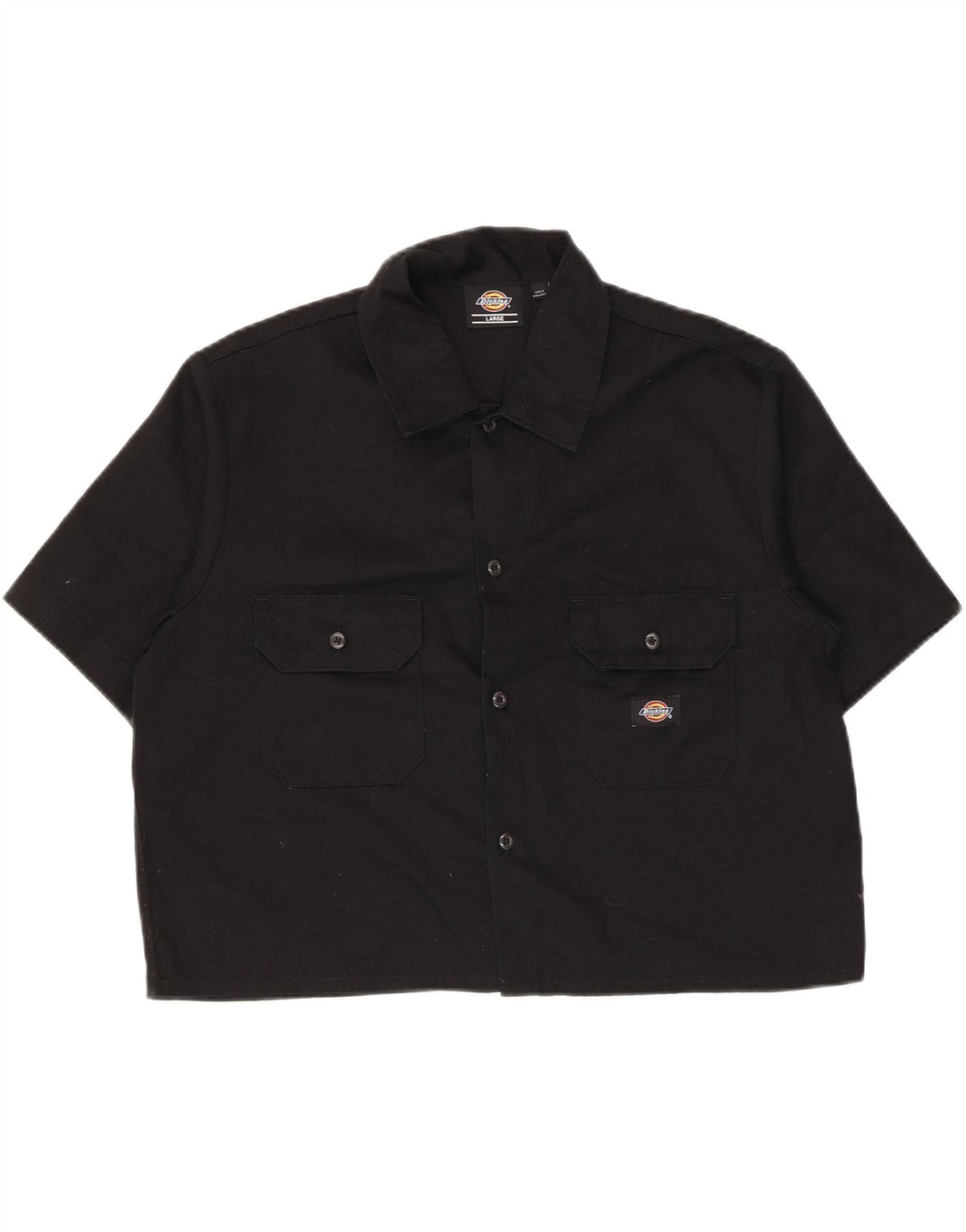 Dickies Damen Kurzarmhemd UK 16 Large Schwarz Polyester