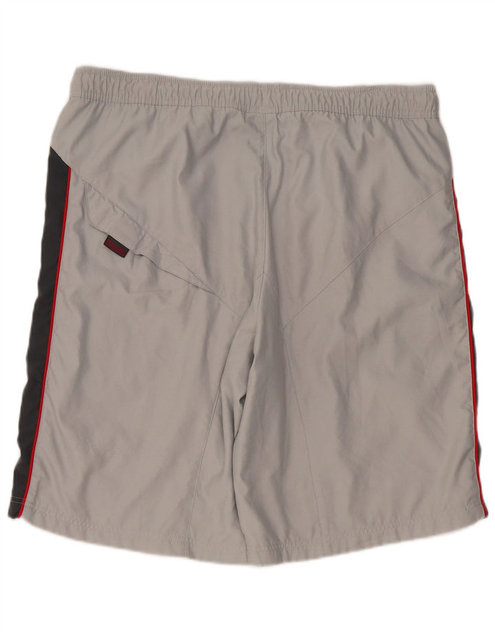 Adidas Herren-Sportshorts, großes graues Colourblock-Polyester