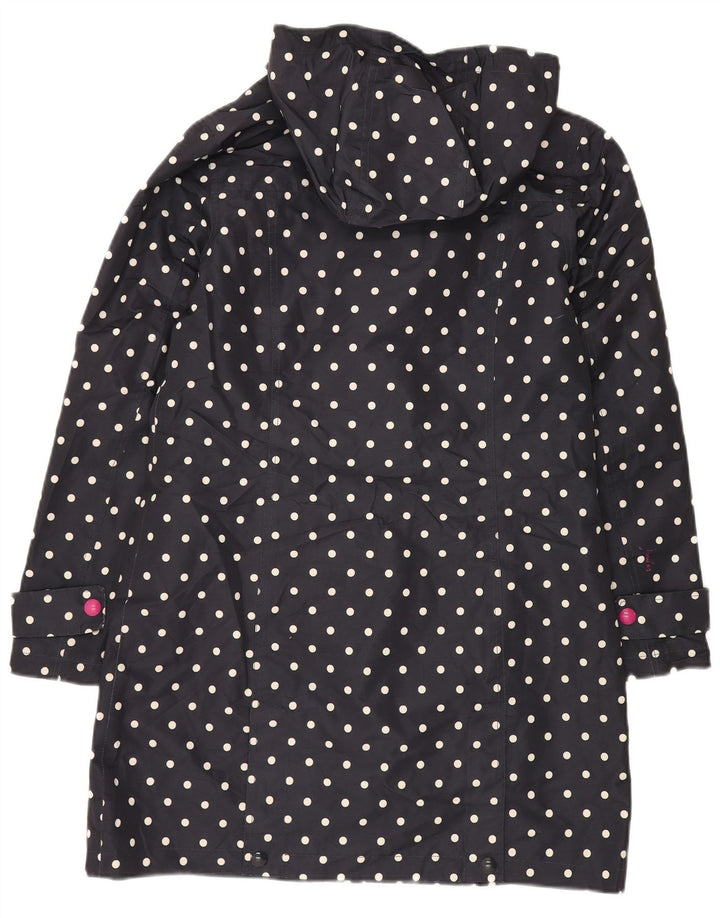 Übergroßer Windjacke-Mantel von JOULES für Damen, Gr. 10, Größe S, Marineblau, gepunktet