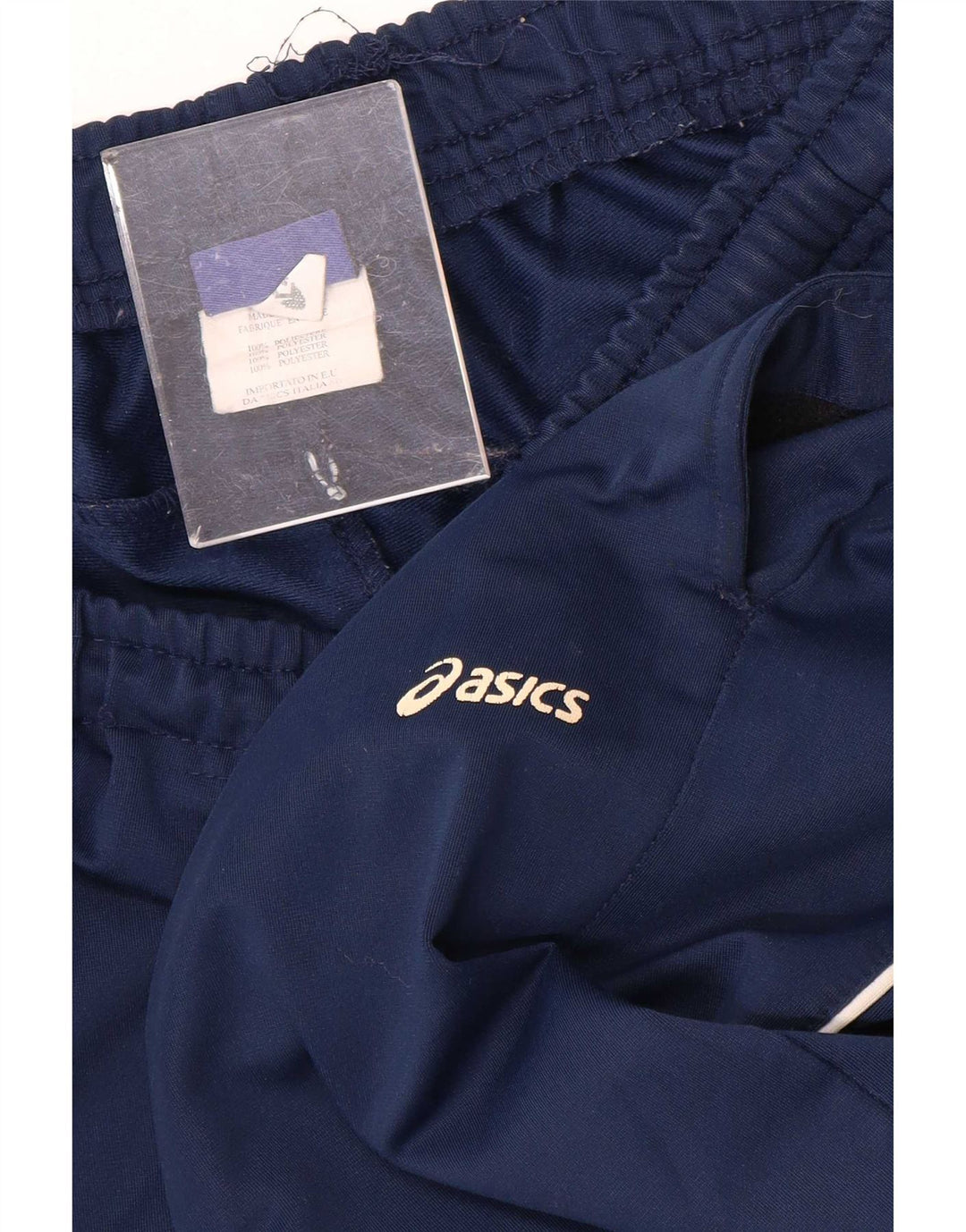 Asics Herren-Trainingsanzug-Hose, groß, marineblau, Polyester