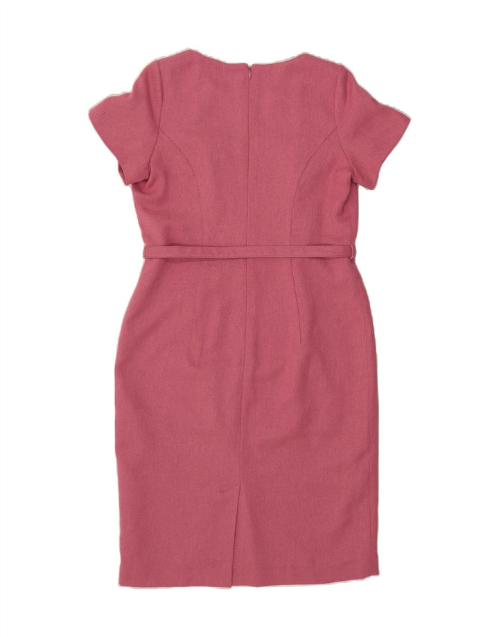 DEBENHAMS Womens Sheath Dress UK 14 Large  Pink Polyester Vintage Debenhams and Second-Hand Debenhams from Messina Hembry 