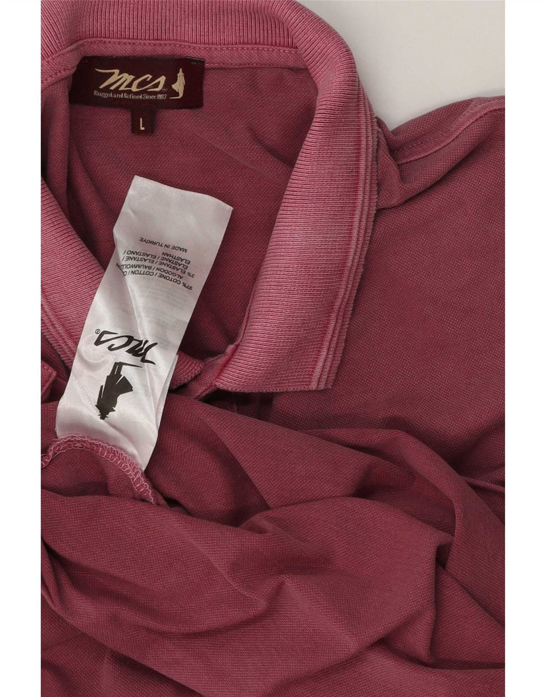 Marlboro Classics Herren-Poloshirt, groß, rosa, Baumwolle