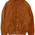 Vintage Herren Wildleder Bomberjacke UK 40 Großes braunes Leder