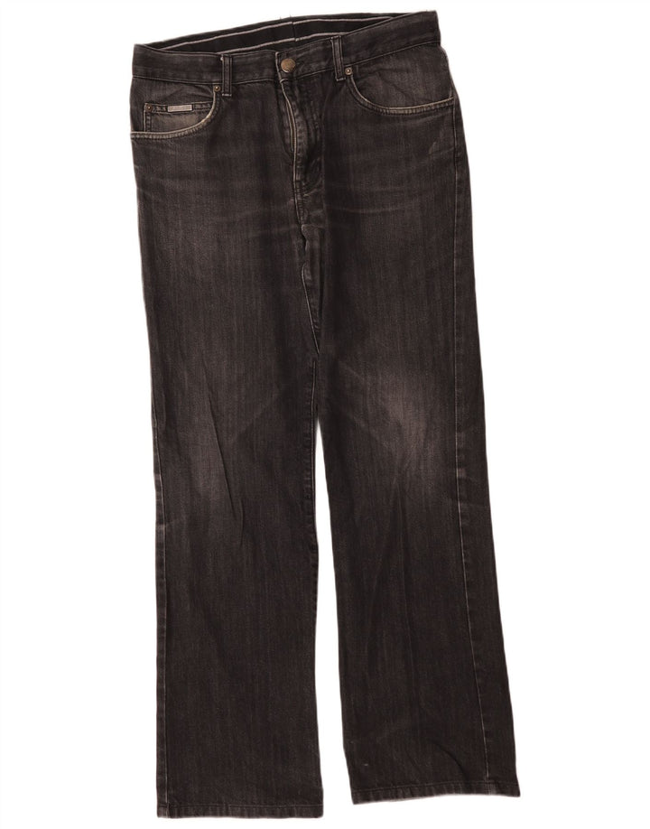 Armani Herren Bootcut Jeans W34 L31 Grau