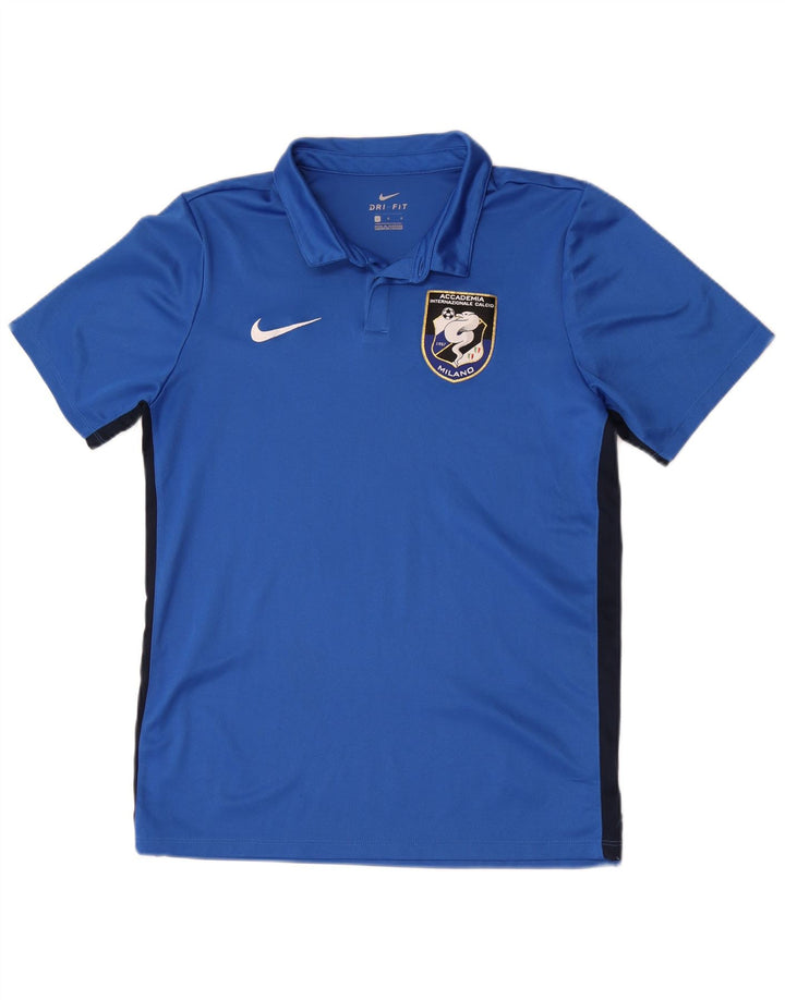 Nike Herren Calcio Graphic Poloshirt, großes blaues Colourblock-Polyester