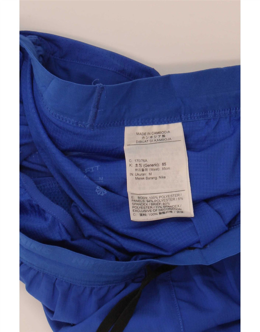Nike Dri Fit Grafik-Sportshorts für Jungen, 10–11 Jahre, mittelblaues Polyester