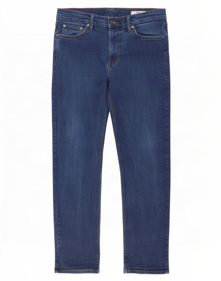 Marks & Spencer Herren Slim Jeans W36 L31 Blaue Baumwolle