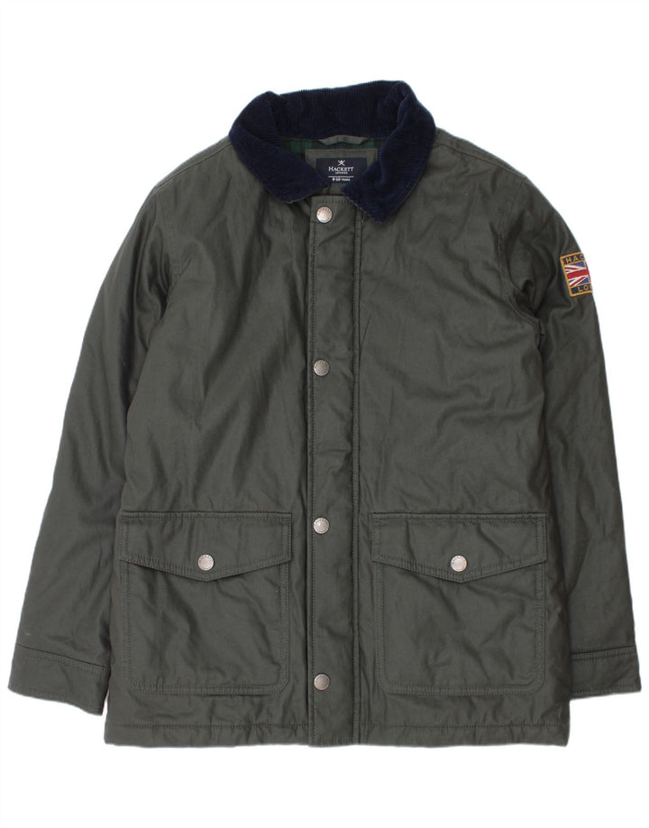 Hackett Windjacke für Jungen, 9–10 Jahre, graue Baumwolle