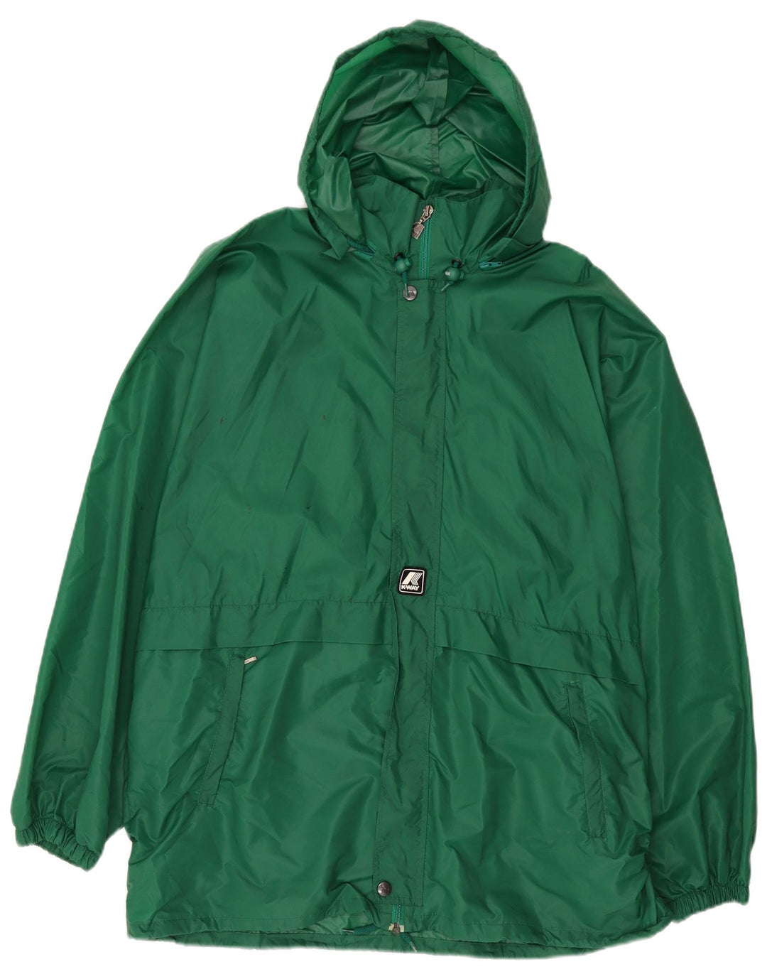 K-Way Herren-Regenjacke mit Kapuze, UK 44, 2XL, Grün