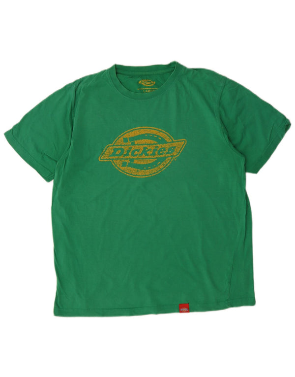 DICKIES Herren-T-Shirt mit Grafik, Größe L, Grün, Baumwolle