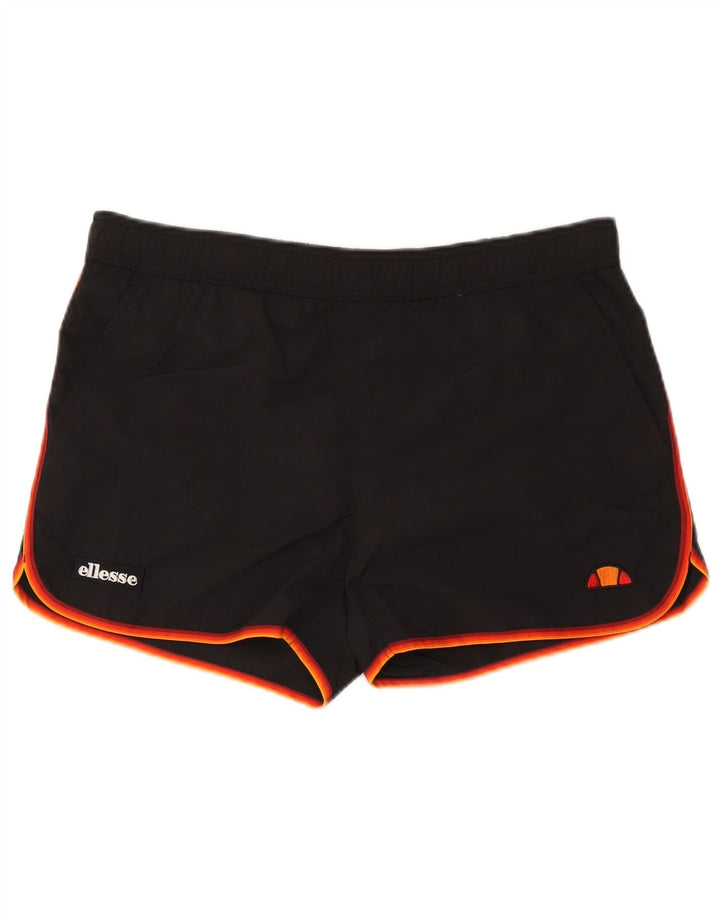 Ellesse Herren-Sportshorts, groß, Schwarz, Farbblock