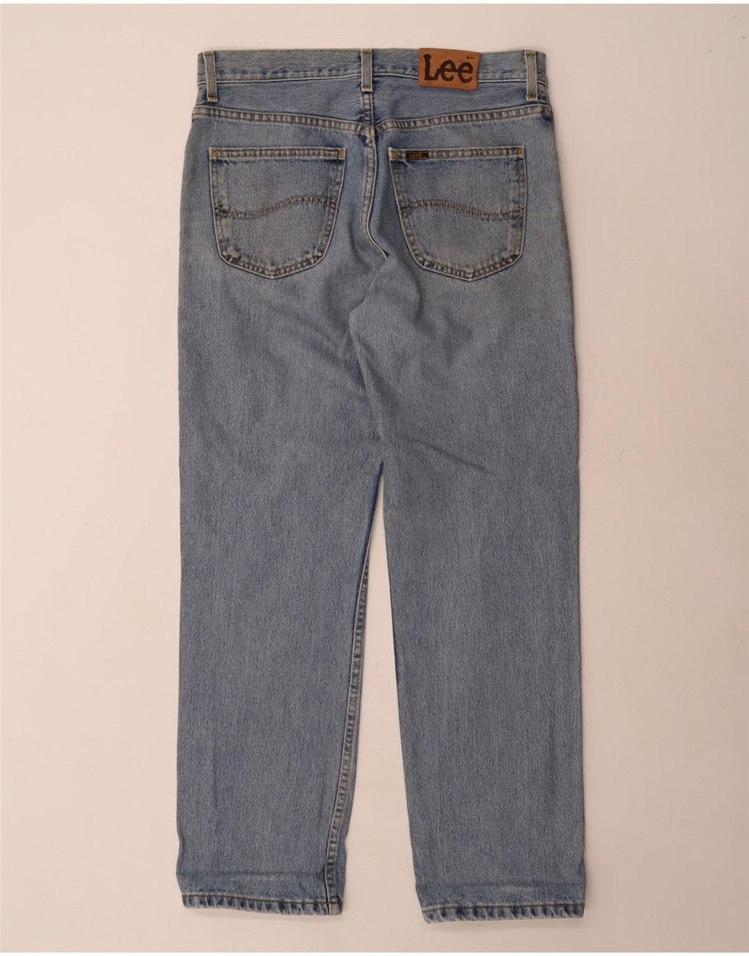 LEE Herren Brooklyn Straight Jeans W32 L30 Blaue Baumwolle