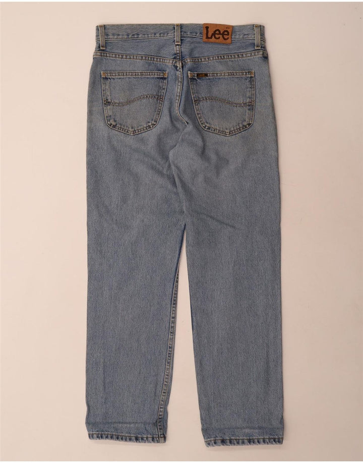 LEE Herren Brooklyn Straight Jeans W32 L30 Blaue Baumwolle