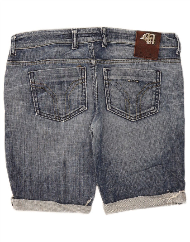 Miss Sixty Damen Marvel Denim Shorts W30 Mittelblaue Baumwolle