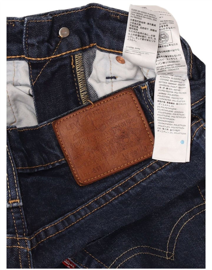 Levi's Herren 511 Slim Jeans W29 L27 Marineblaue Baumwolle