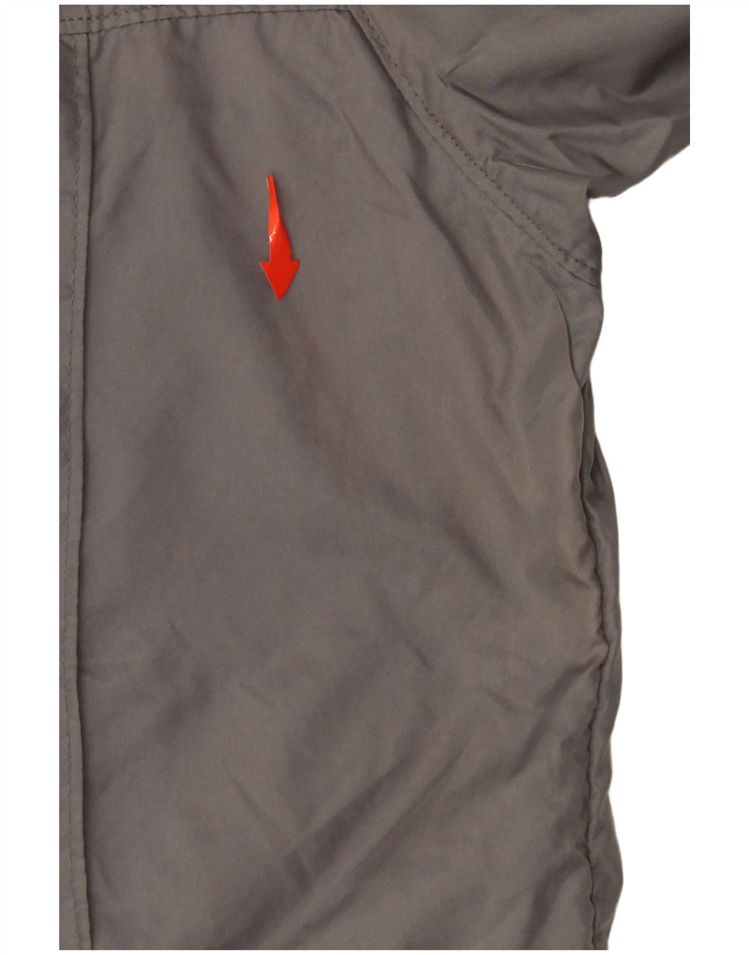 LANDS END Herren-Trainingsanzug-Oberjacke aus mittelgrauem Nylon