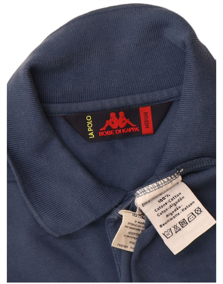 Kappa Herren-Poloshirt, mittelmarineblaue Baumwolle