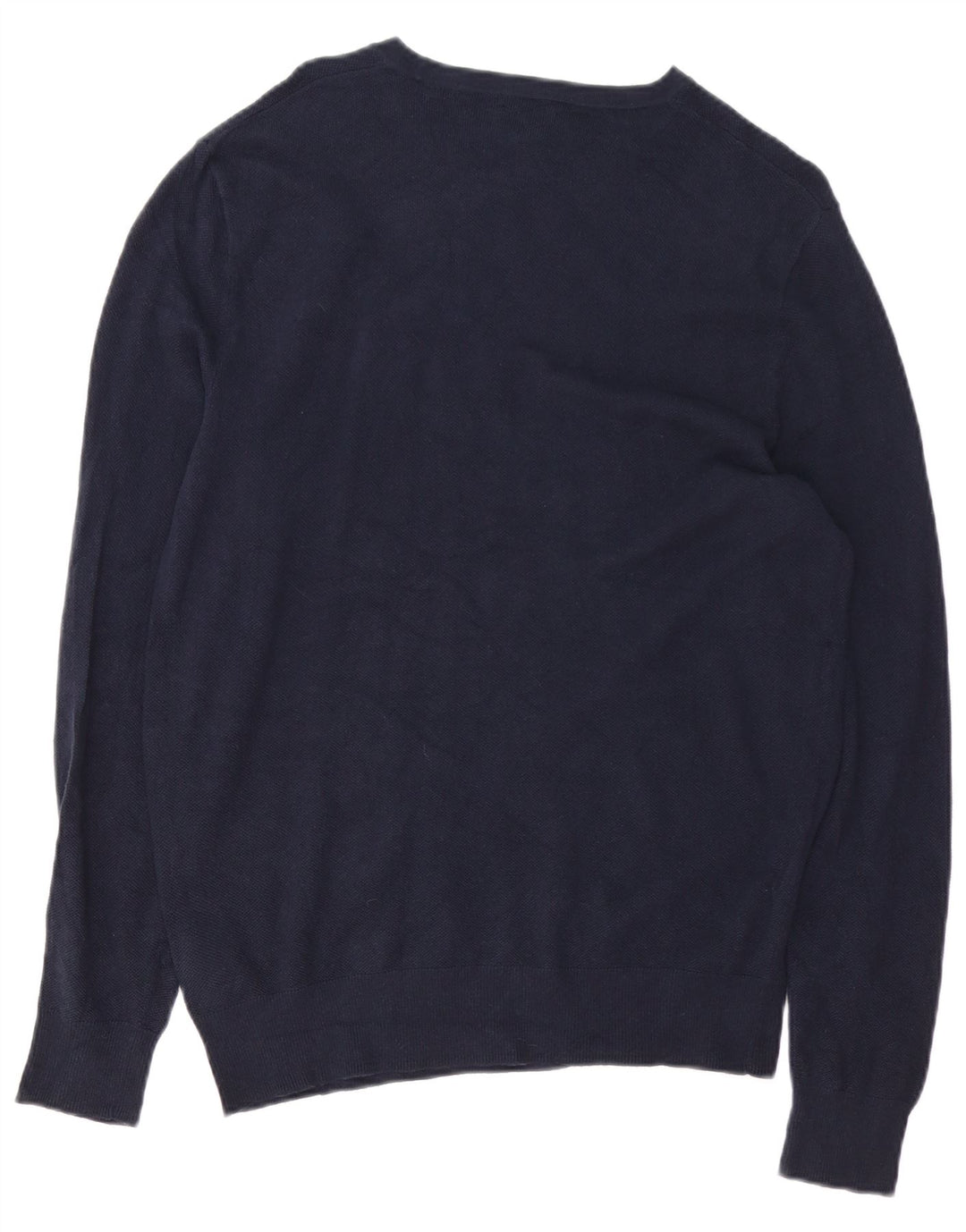 J. CREW Herren-Pullover mit U-Boot-Ausschnitt, mittelmarineblaue Baumwolle