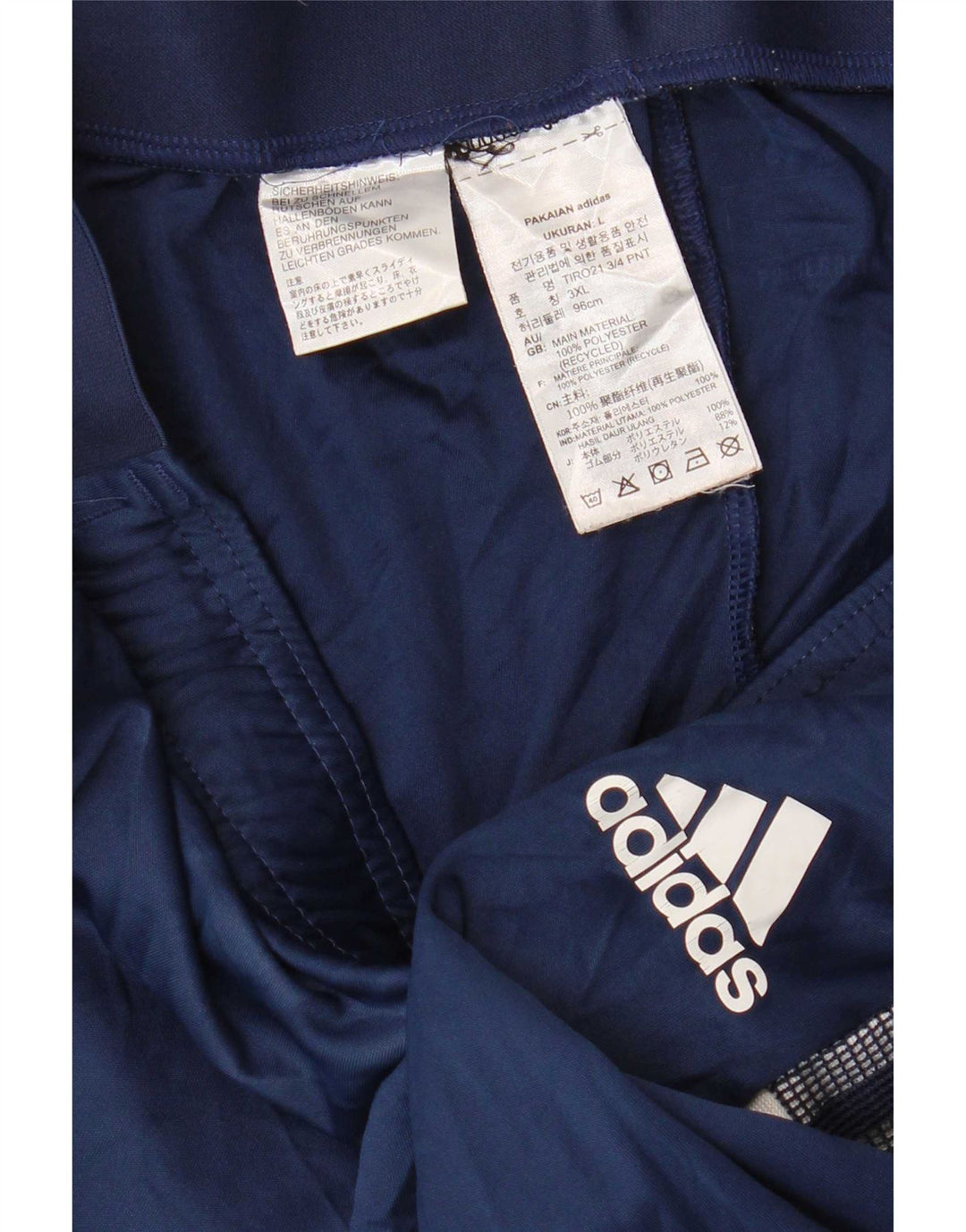 Adidas Herren Aeroready Bermuda Sport Shorts Large Marineblau Polyester