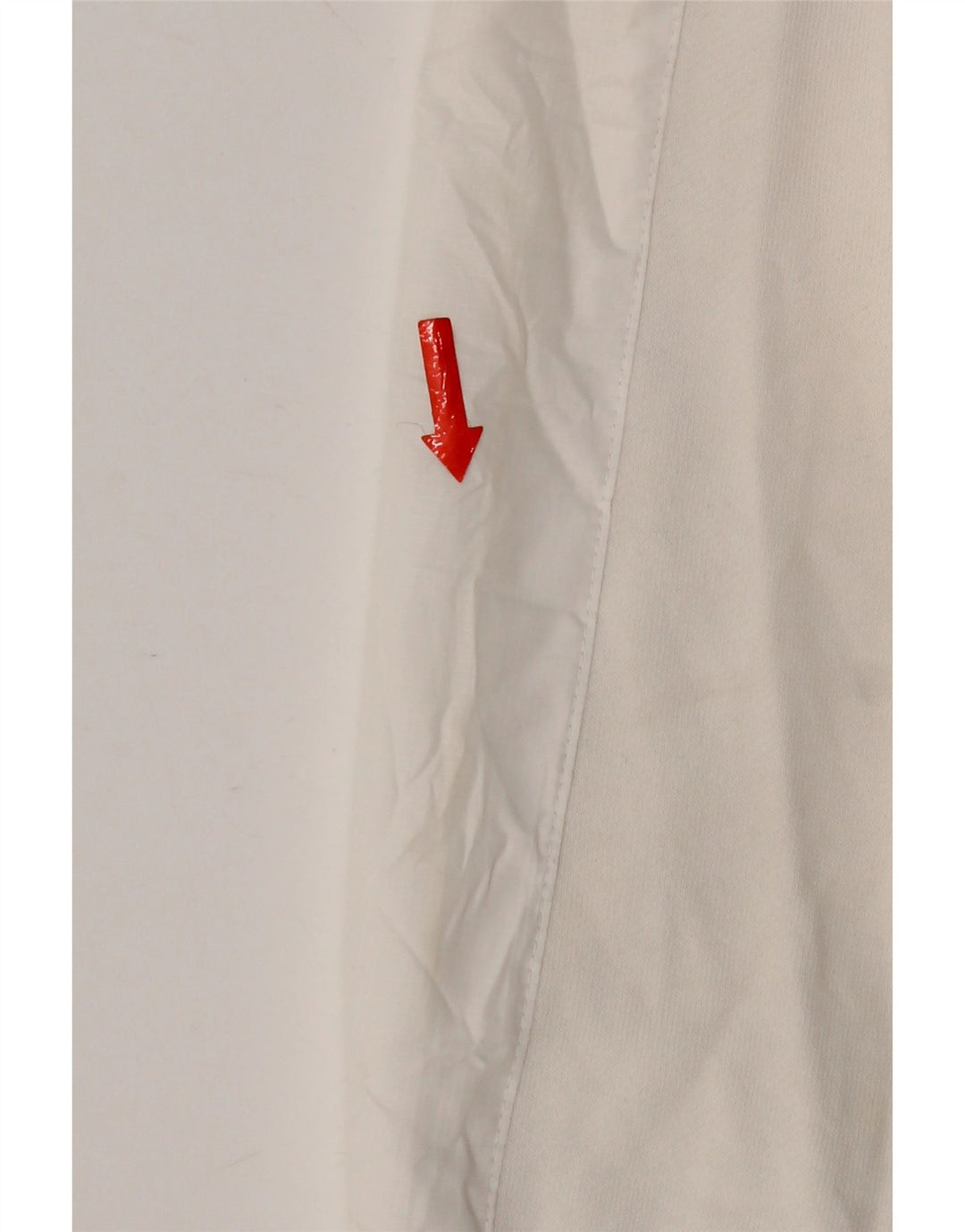 Zara Herren-Kapuzenpullover mit Reißverschluss, groß, aus weißer Baumwolle