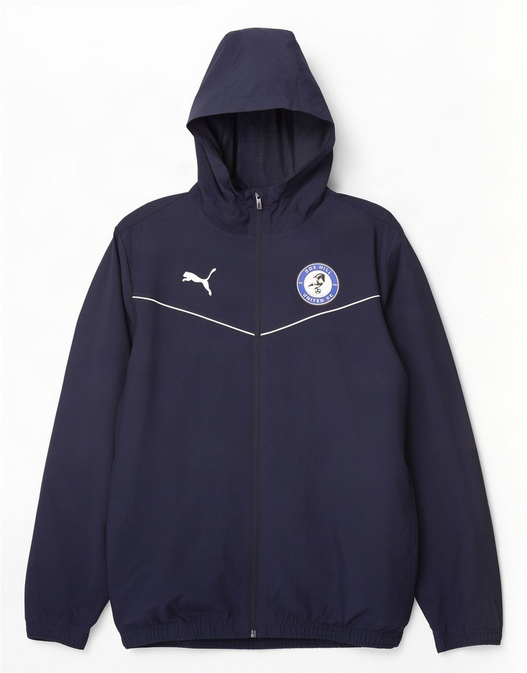 Puma Herren Box Hill FC Regenjacke mit Kapuze, UK 38, mittelmarineblau, Polyester