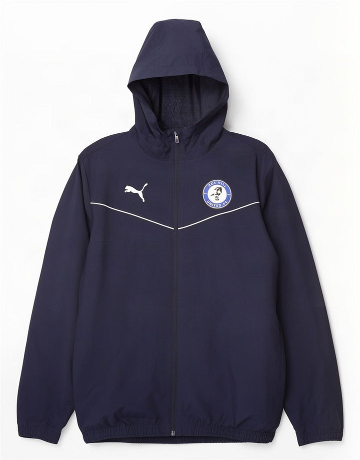 Puma Herren Box Hill FC Regenjacke mit Kapuze, UK 38, mittelmarineblau, Polyester