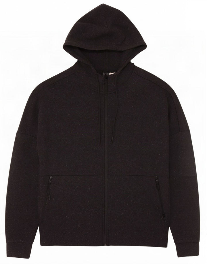 Adidas Herren-Kapuzenpullover mit Reißverschluss, mittelgrau meliert